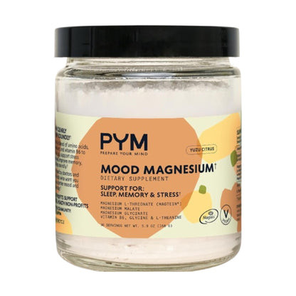 PYM Mood Magnesium Powder (30 Servings) – Magnesium Glycinate, L-Threonate & Malate for Mind & Mood Support