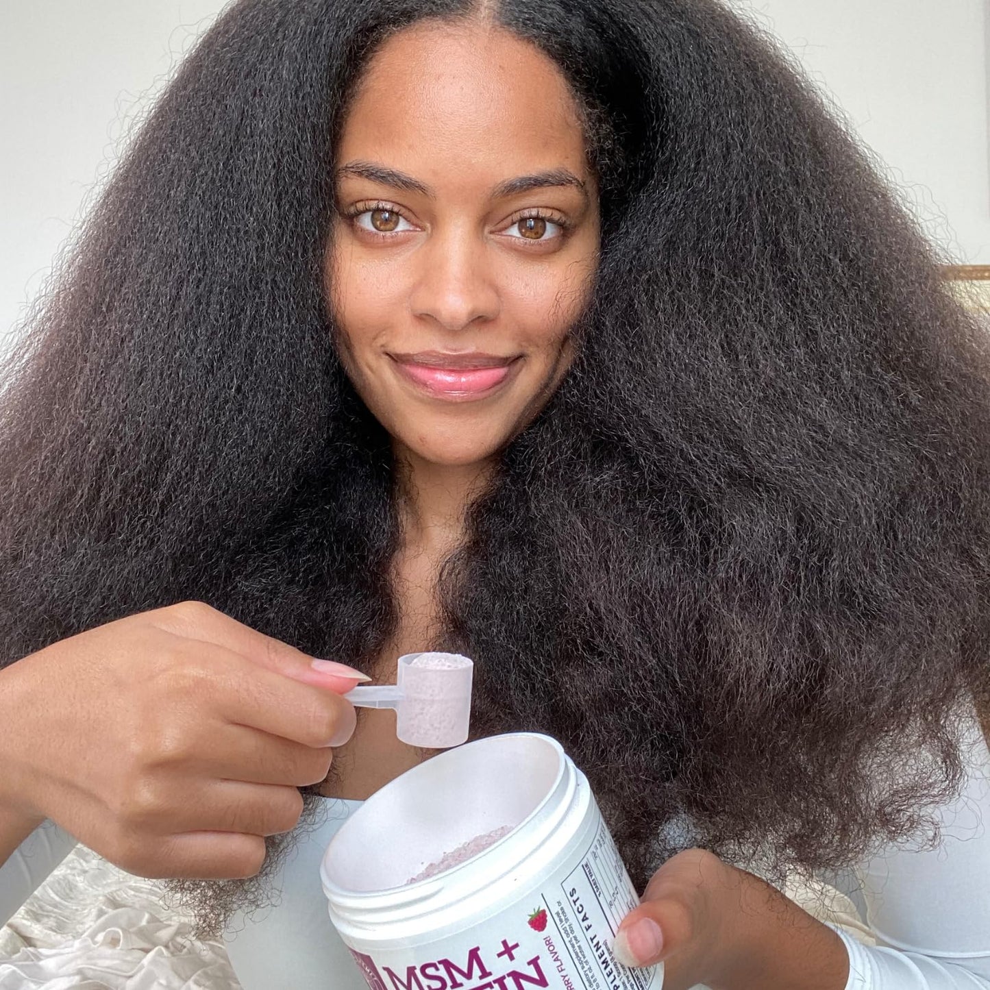 Qhemet Biologics MSM + Biotin Hair Nutrient Blend – 8.5 oz for Hair Growth
