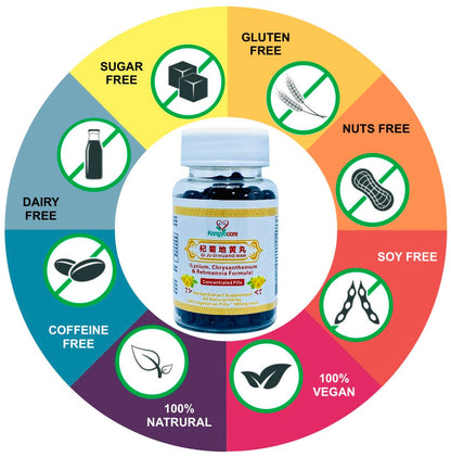 Qi Ju Di Huang Wan | Lycium, Chrysanthemum & Rehmannia Formula | 200 Pills