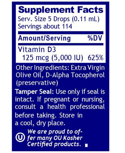 QNL D3 Gold Vitamin D Liquid Drops – Bone Strength, Immune & Cardiovascular Support | 0.43 fl oz