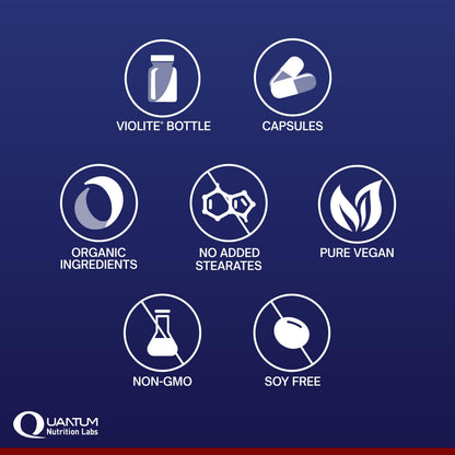 QNL Quantum Plant Multi-Vitamin – Complete Plant-Based Multivitamin for Immune Support (120 Capsules)