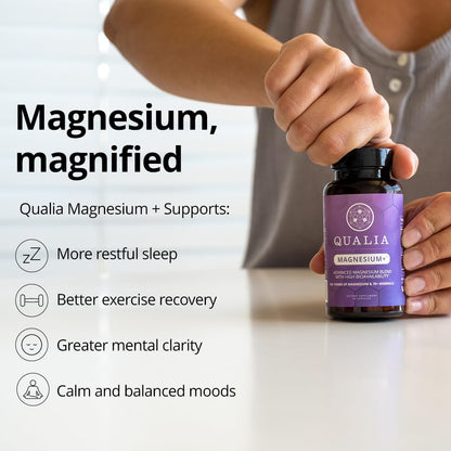 Qualia Magnesium+ | Doctor-Formulated Magnesium with 10 Forms & 70+ Minerals