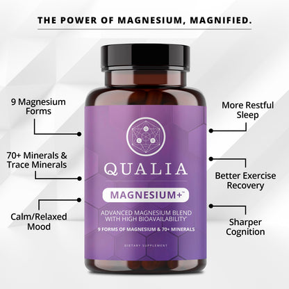 Qualia Magnesium+ | Doctor-Formulated Magnesium with 10 Forms & 70+ Minerals