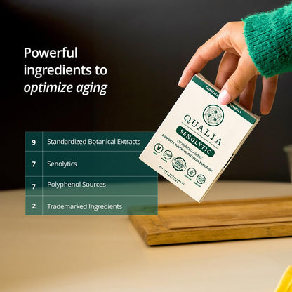 Qualia Senolytic Ultimate Formula for Enhanced Cell Repair & Rejuvenation — 2-Day Aging & Longevity Support (Pack of 4) | QUALIA LIFE SCIENCES