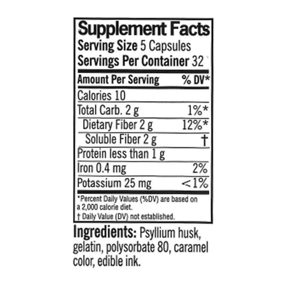 Quality Choice Daily Fiber Capsules for Regularity – 160 Count