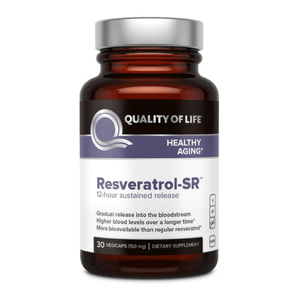 Quality of Life Resveratrol-SR | MicroActive Anti-Aging Resveratrol 30 Vegicaps