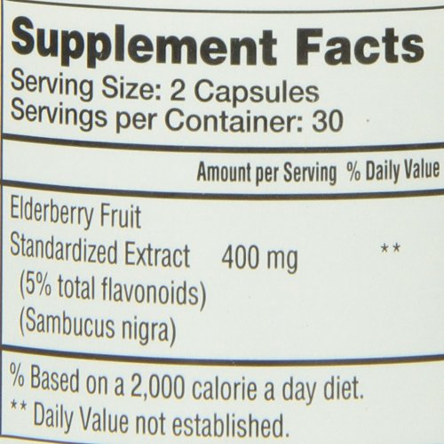 Quantum Health Black Elderberry Supplement – Sambucus Nigra Extract 400mg | Immune Support, 60 Capsules