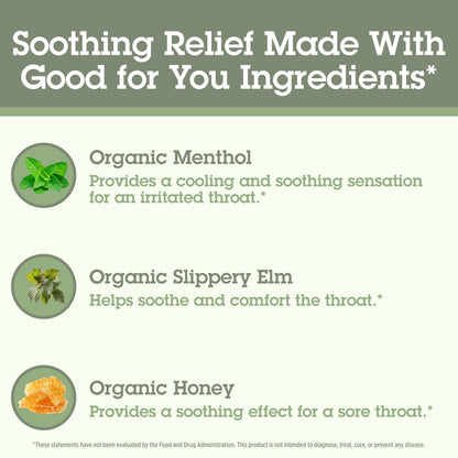 Quantum Health Organic Cough Relief Lozenges – Meyer Lemon & Honey, 18 Count