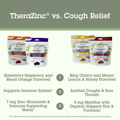 Quantum Health Organic Cough Relief Lozenges – Meyer Lemon & Honey, 18 Count