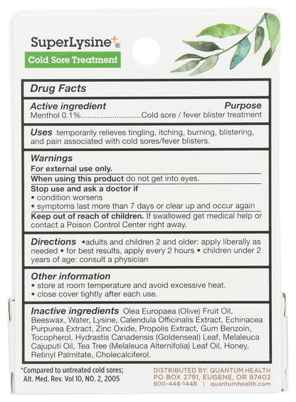 Quantum Health Super Lysine + Cream (1x7 GM) - Lysine Topical Cream