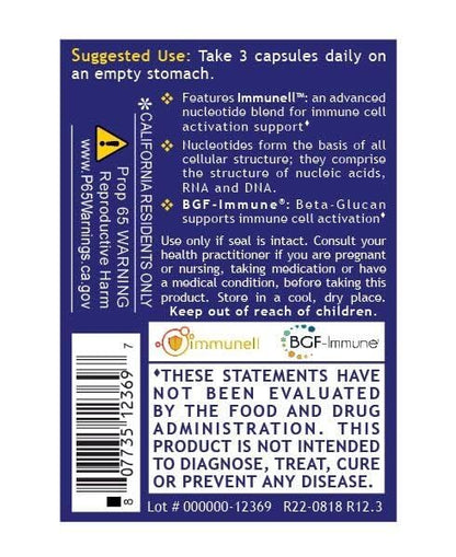 Quantum Nucleotide Complex Beta Glucan Immune Support - 400 mg 1,3 Beta-Glucan per Serving | 90 Vegetarian Capsules | Quantum Nutrition Labs