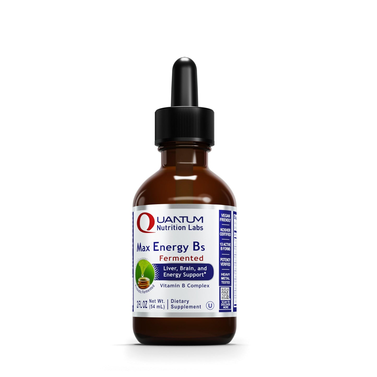 Quantum Nutrition Labs Max Energy B – Liquid Vitamin B Complex (2 Fl Oz)