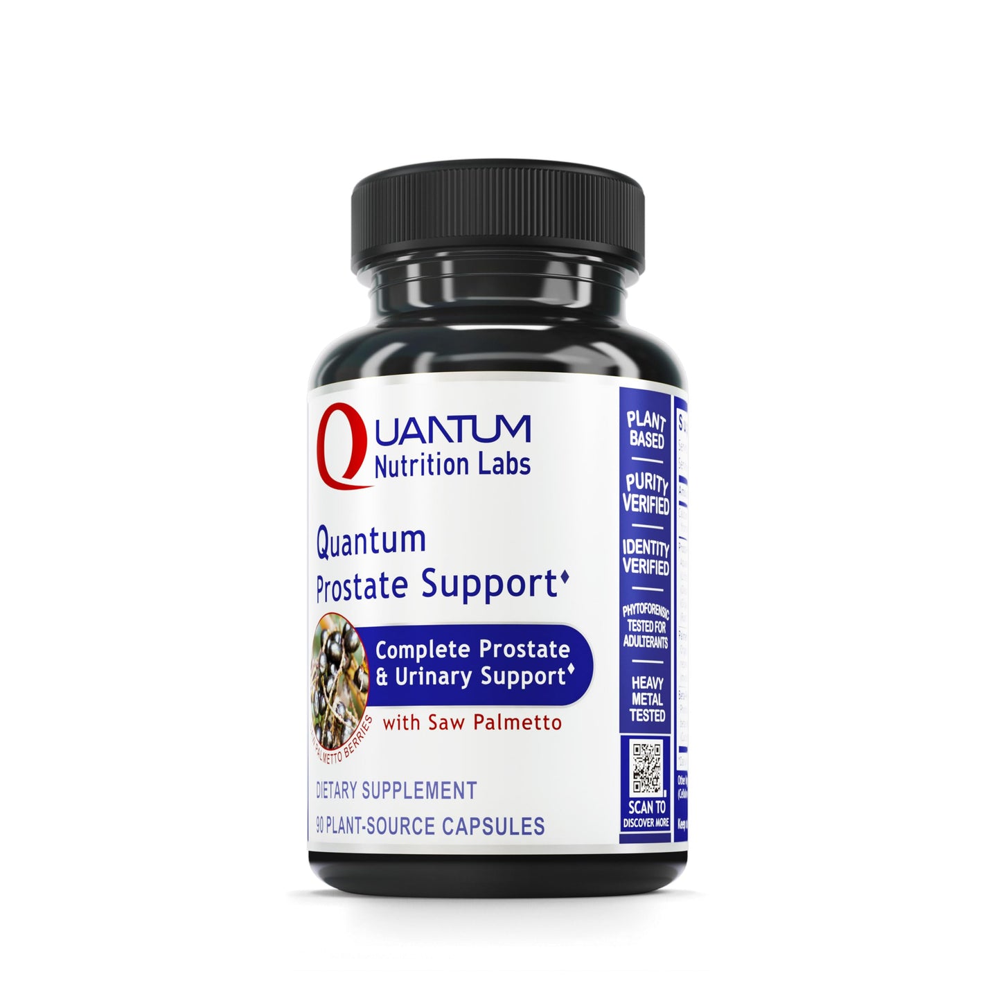 Quantum Nutrition Labs Prostate Support – Prostate Health Formula with Organic Saw Palmetto | 90 Veg Capsules