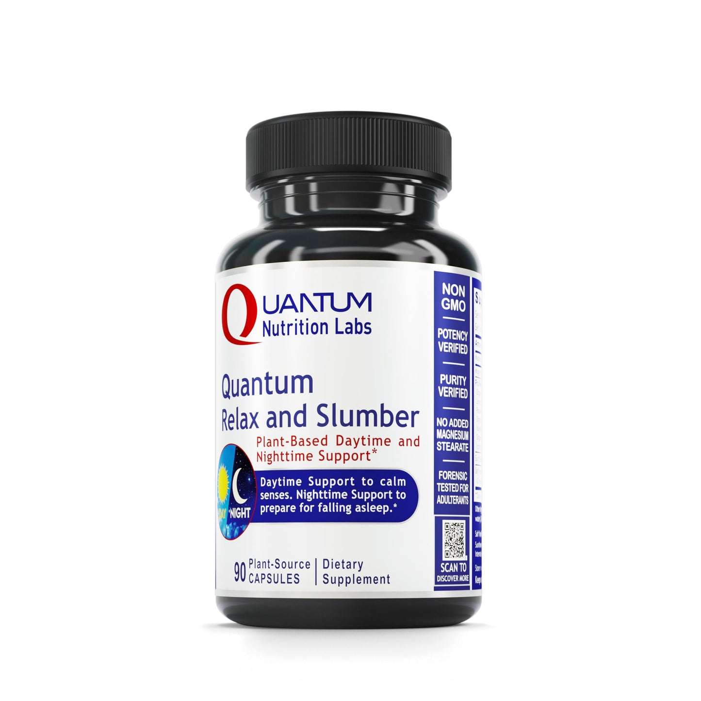 Quantum Relax and Slumber - Sleep Support with Magnesium Malate & L-Theanine (90 Capsules)