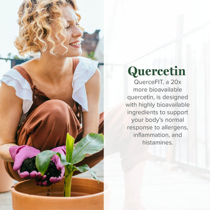 Global Healing Center Quercetin 250 mg Supplement with QuerceFIT – Immune Support, 60 Capsules