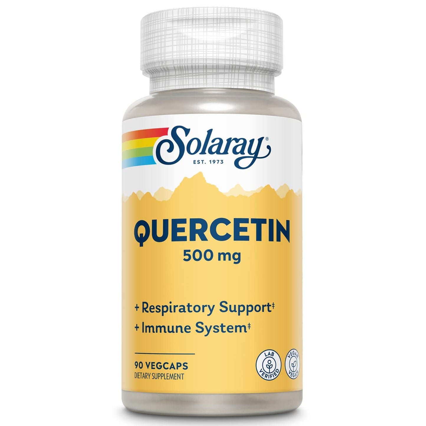 Quercetin 500mg Solaray 90 Caps Pack of 2 | Quercetin Supplement