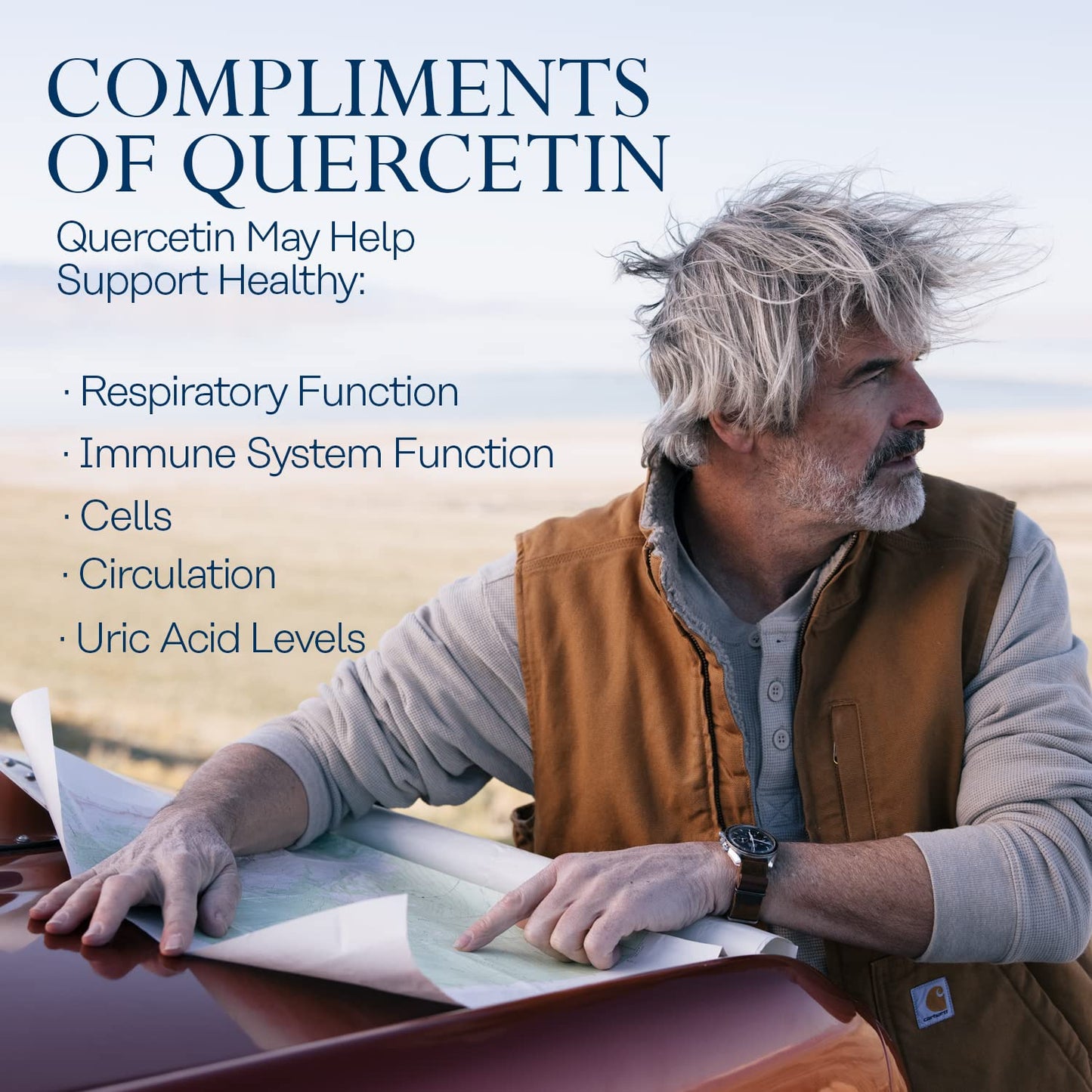 Quercetin 500mg Solaray 90 Caps Pack of 2 | Quercetin Supplement