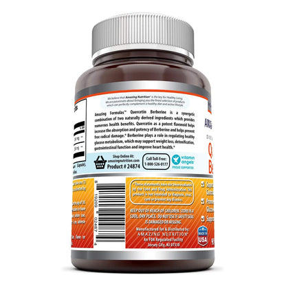 Quercetin Berberine 500 mg – Veggie Capsule | Non-GMO | Gluten Free | USA Made