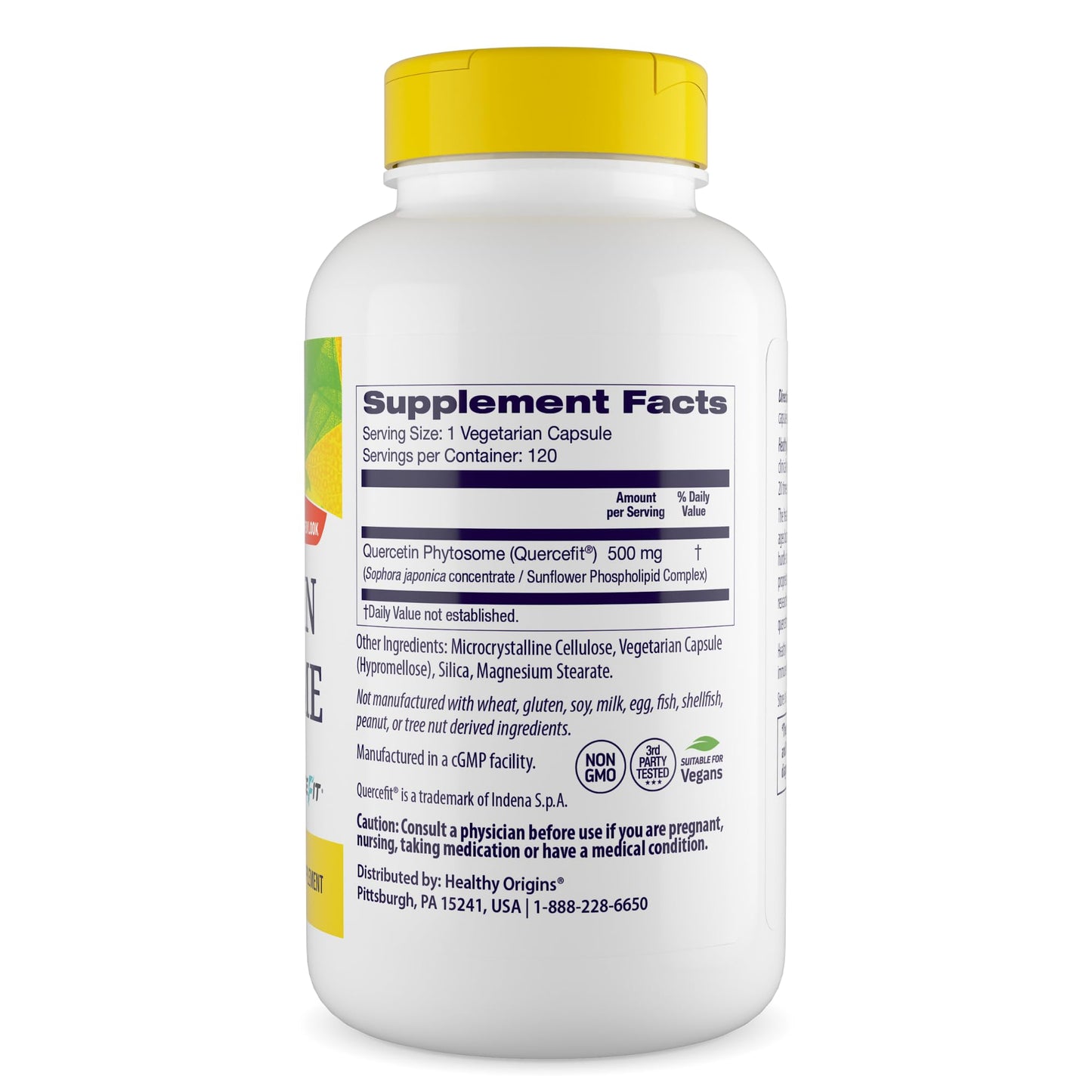 Healthy Origins Quercetin Phytosome 500 mg – Immune & Respiratory Support