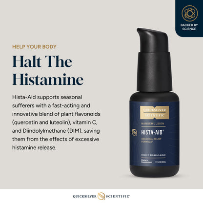 Quicksilver Scientific Hista-Aid – Nanoemulsified Flavonoids with Liposomal Vitamin C (50ml)