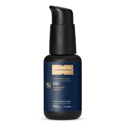 Quicksilver Scientific Nanoemulsified D3K2 — Liposomal Vitamin D3 + K2 MK7