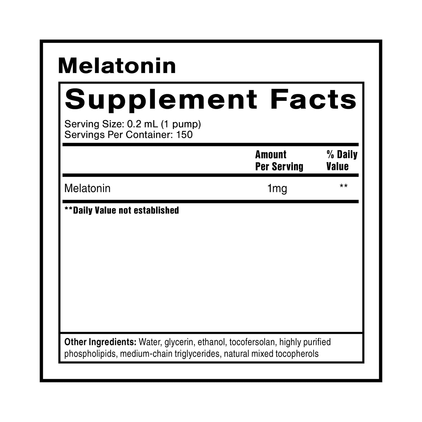 Quicksilver Scientific Liposomal Melatonin 1 mg — Fast-Acting Sleep Support (30 ml)