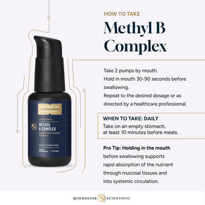 Quicksilver Scientific Methyl B Complex – Liposomal B Vitamin Liquid (50 ml)