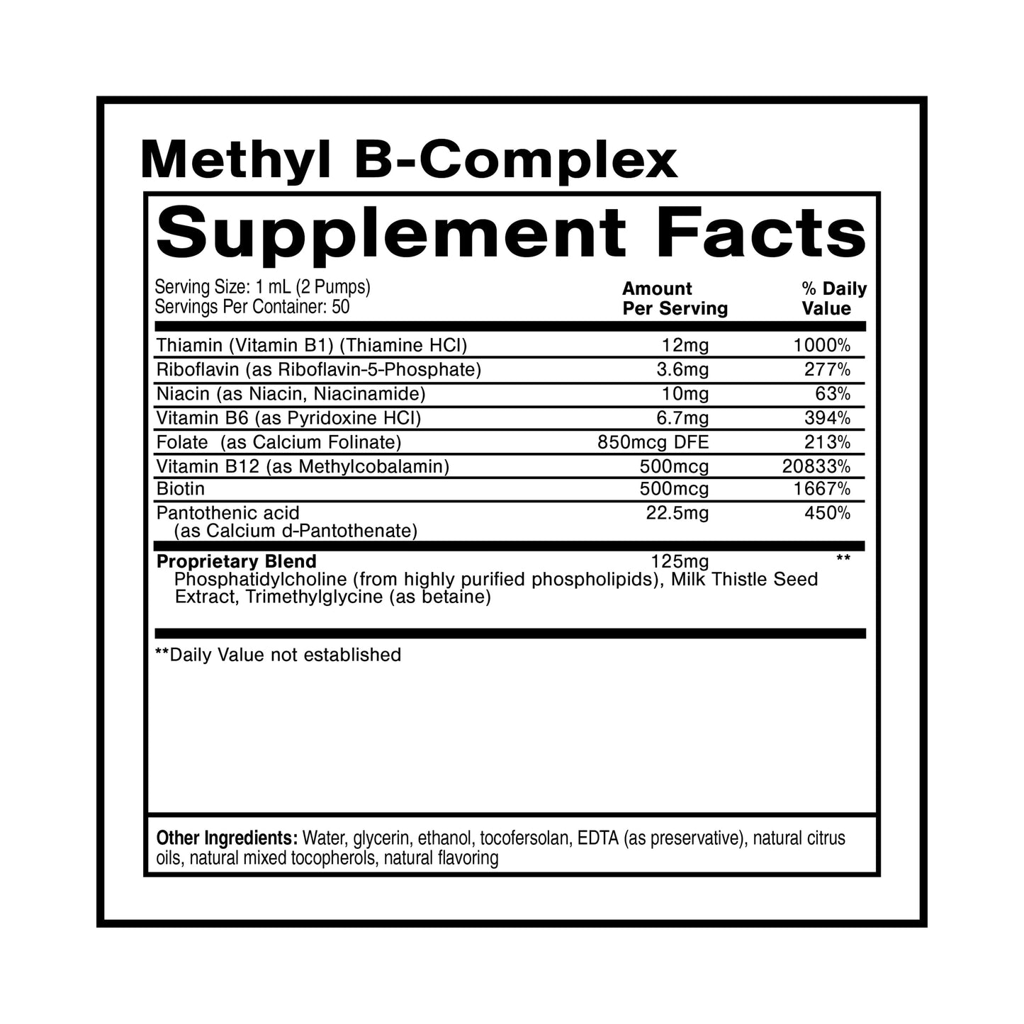 Quicksilver Scientific Methyl B Complex – Liposomal B Vitamin Liquid (50 ml)