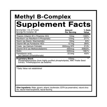 Quicksilver Scientific Methyl B Complex – Liposomal B Vitamin Liquid (50 ml)