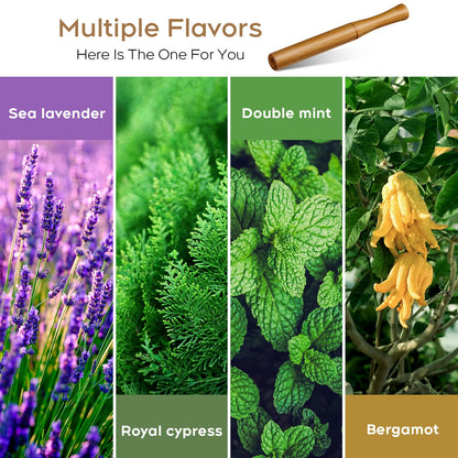 Quit Smoking with Elegance - Natural Woody Smokeless Inhalers (JY01)
