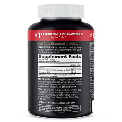 Qunol Ultra CoQ10 100mg | 3x Better Absorption | Water & Fat-Soluble CoQ10 | 240 Softgels