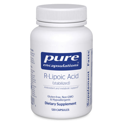 Pure Encapsulations R-Lipoic Acid (Stabilized) – Hypoallergenic Antioxidant & Metabolic Support | 120 Capsules