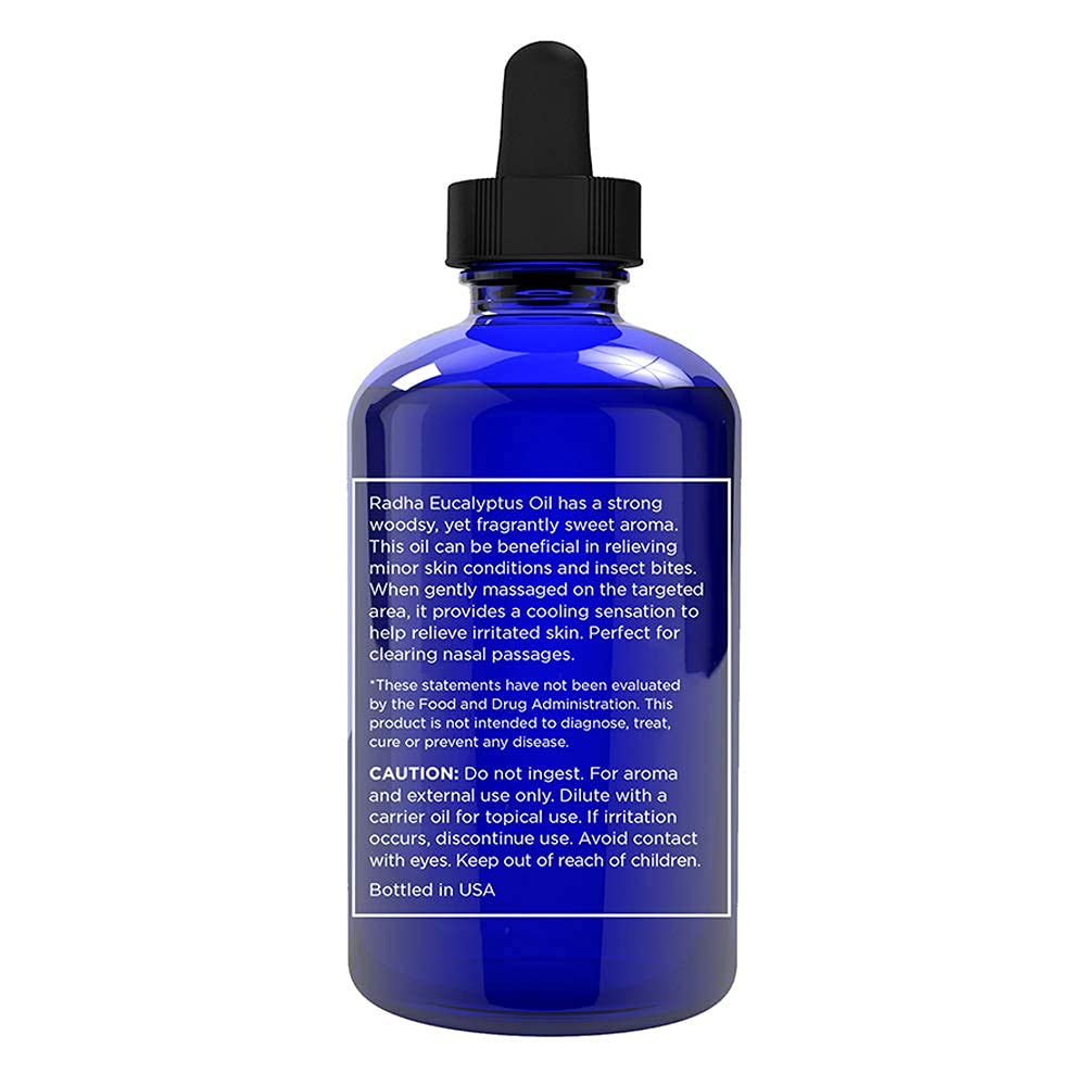 Radha Beauty Eucalyptus Essential Oil 4 oz – Pure & Therapeutic Grade