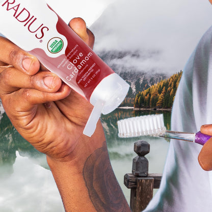 RADIUS USDA Organic Toothpaste 3oz – Clove Cardamom (Pack of 2)