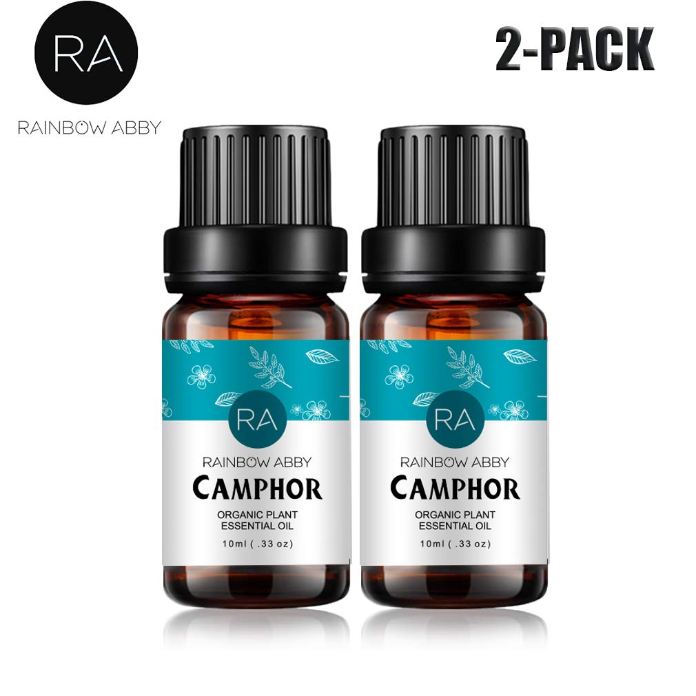 RAINBOW ABBY Camphor Essential Oil 2-Pack - 2x10 mL, 100% Pure