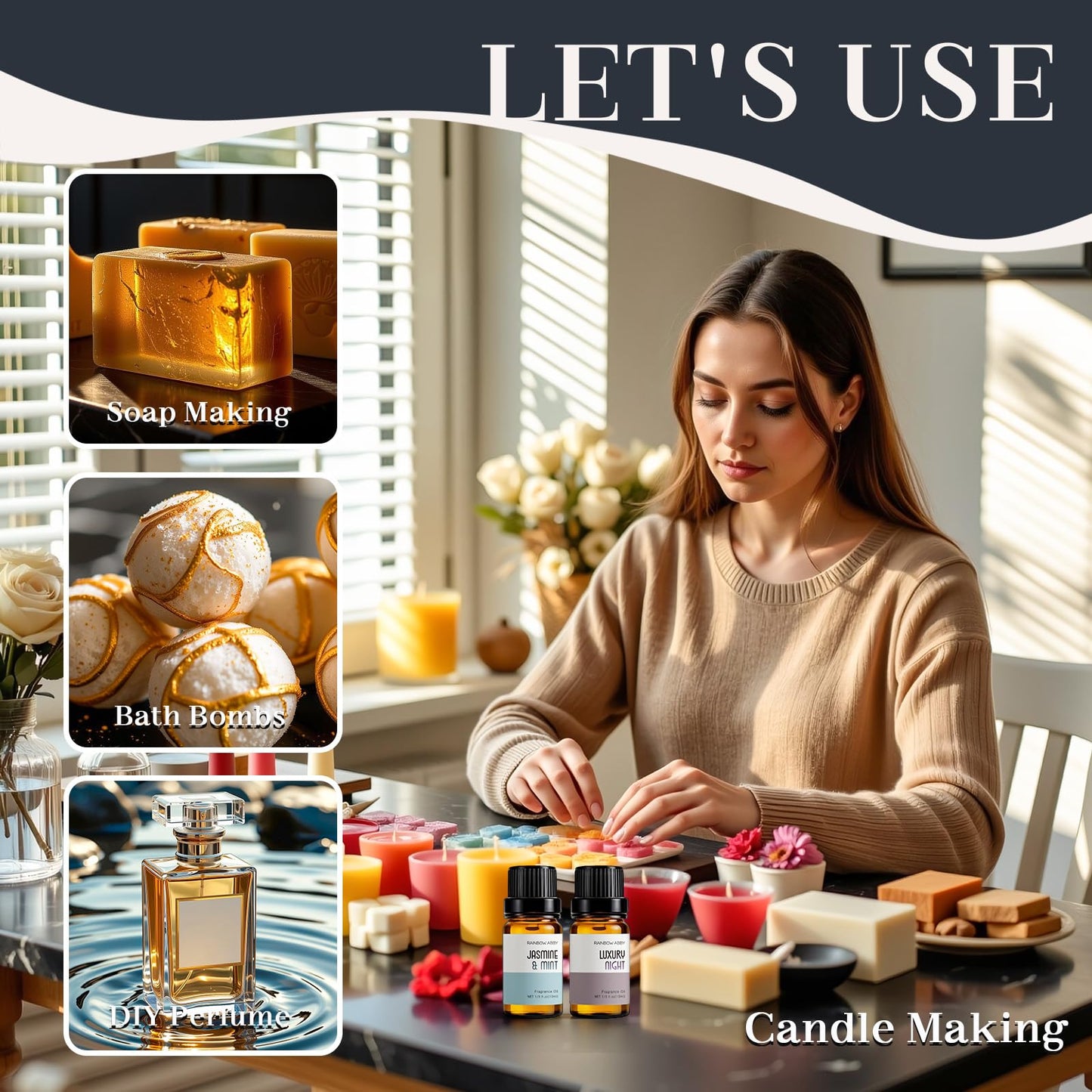 RAINBOW ABBY Hotel Collection Diffuser Oil – 6 Fragrances for Home & Hotel