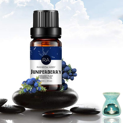 RAINBOW ABBY Juniper Berry Essential Oil - 100% Pure & Undiluted, 2x10 mL
