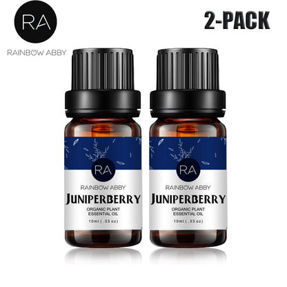 RAINBOW ABBY Juniper Berry Essential Oil - 100% Pure & Undiluted, 2x10 mL