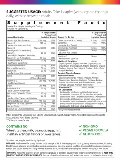 Rainbow Light 35+ Mom & Baby Multivitamin – Prenatal Vitamins, High Potency, Vegetarian, 60 Count