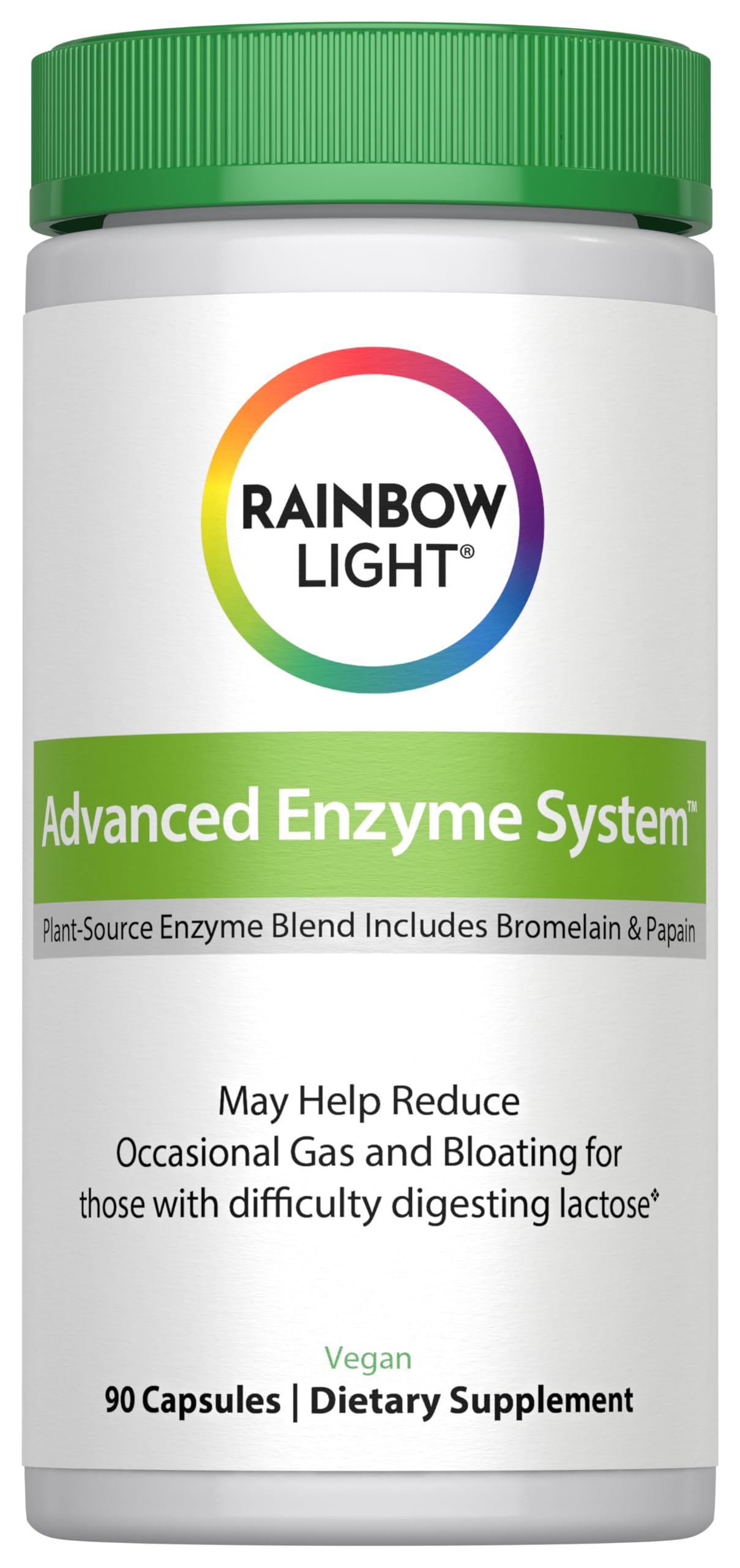 Rainbow Light Advanced Enzyme System Capsules – 90 Count
