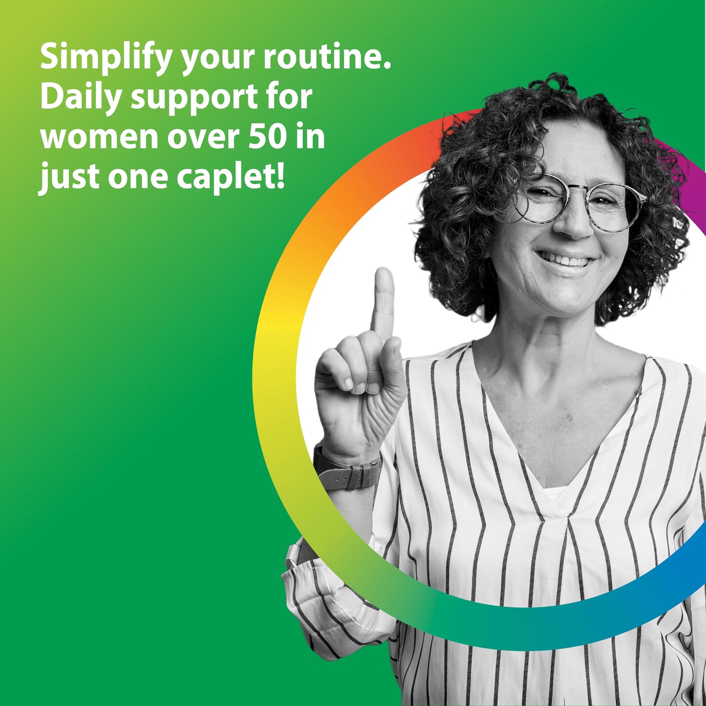 Rainbow Light Women 50+ Multivitamin – High Potency Immune Support, Non-GMO, Vegetarian, 150 Tablets