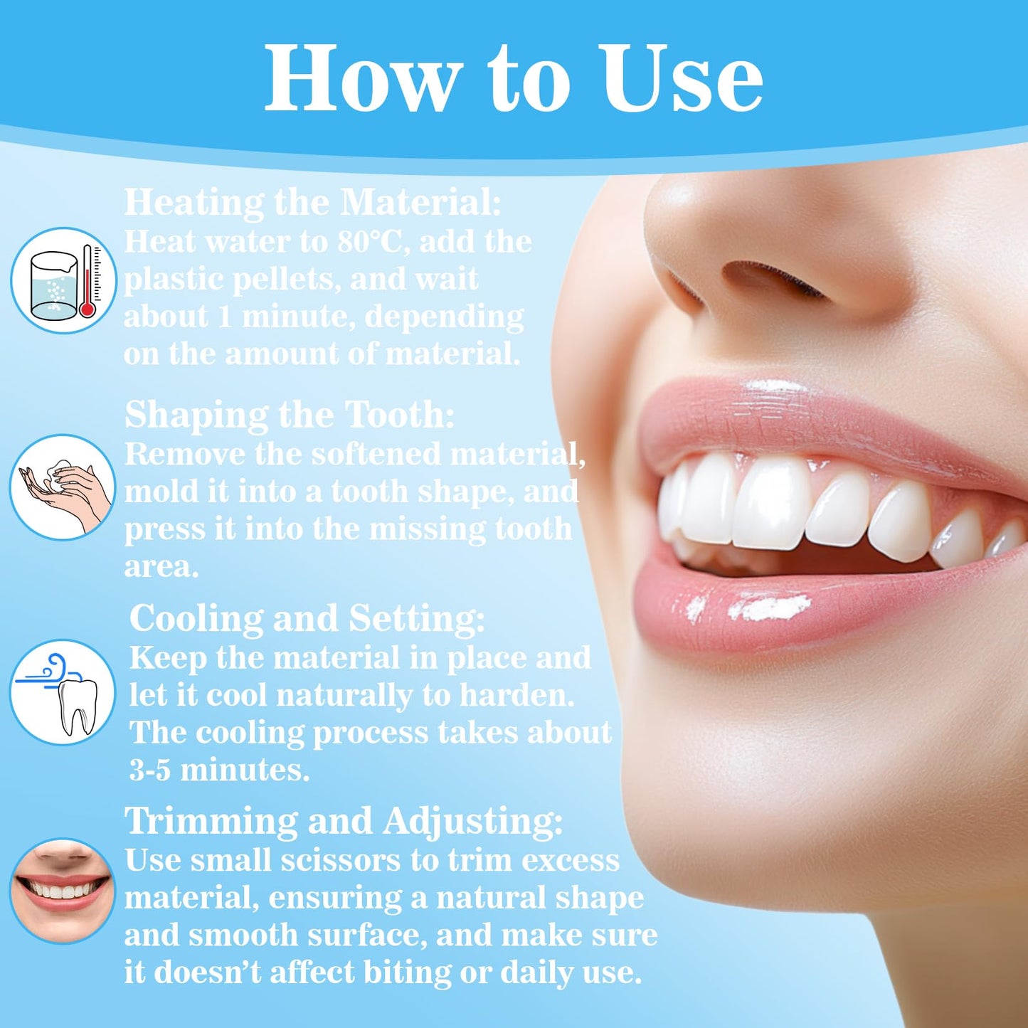 Rainflow 10.9oz Thermoplastic Beads for Teeth Fitting – DIY Whitening Kit