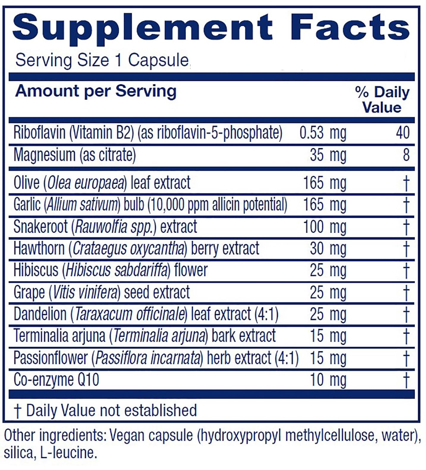 Vitanica Rauwolfia Extra - Vegan Cardiovascular Support Supplement