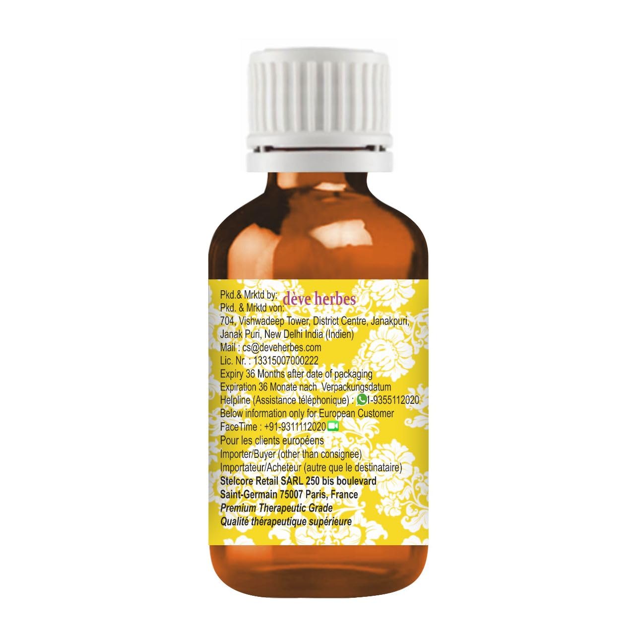 Ravensara Essential Oil (Ravensara aromatica) 10ml – Pure, Steam Distilled | dève herbes
