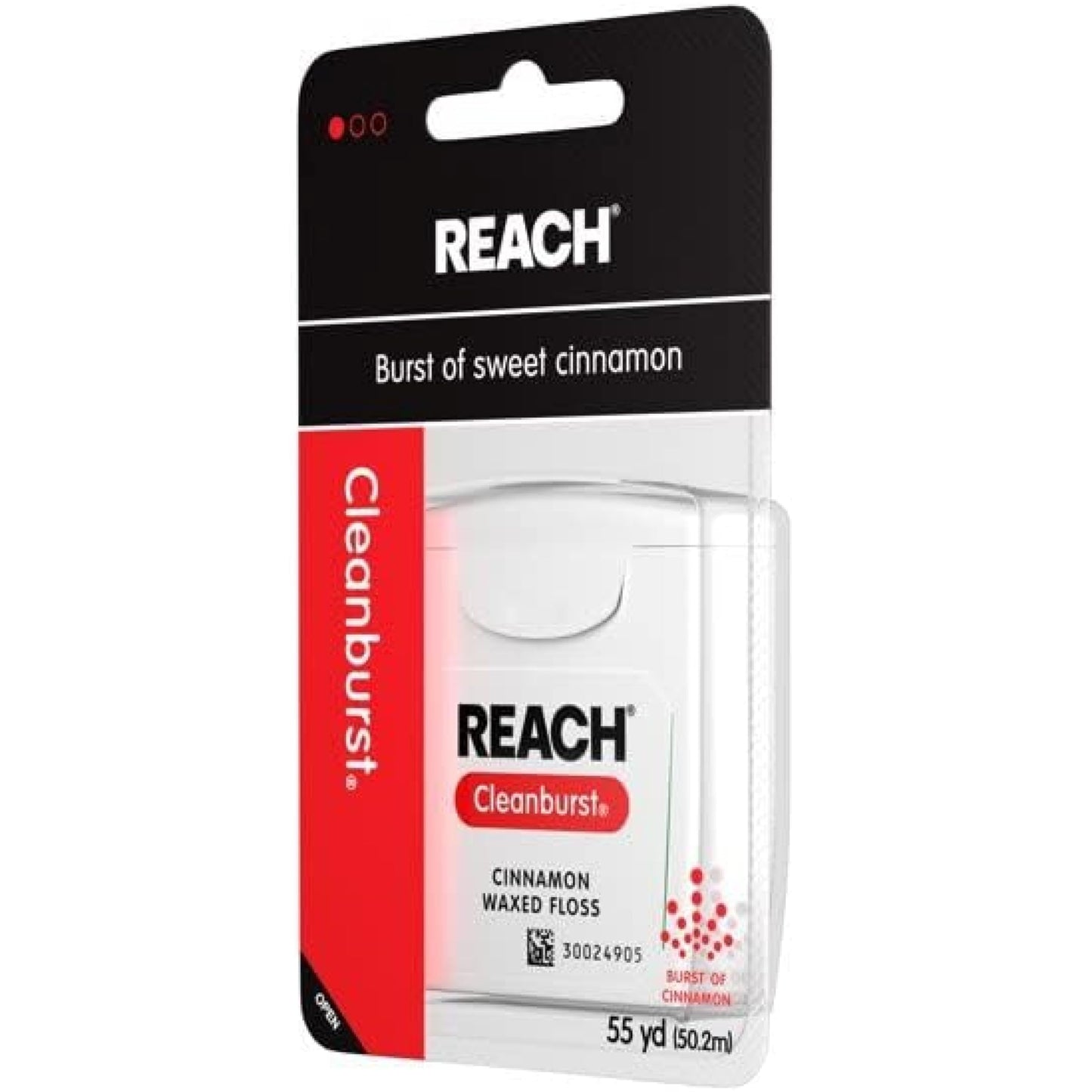 REACH Cleanburst Waxed Floss Cinnamon 55 Yards Pack of 8