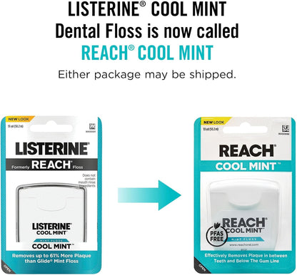 REACH Dental Floss Cool Mint 55 yds – Pack of 4