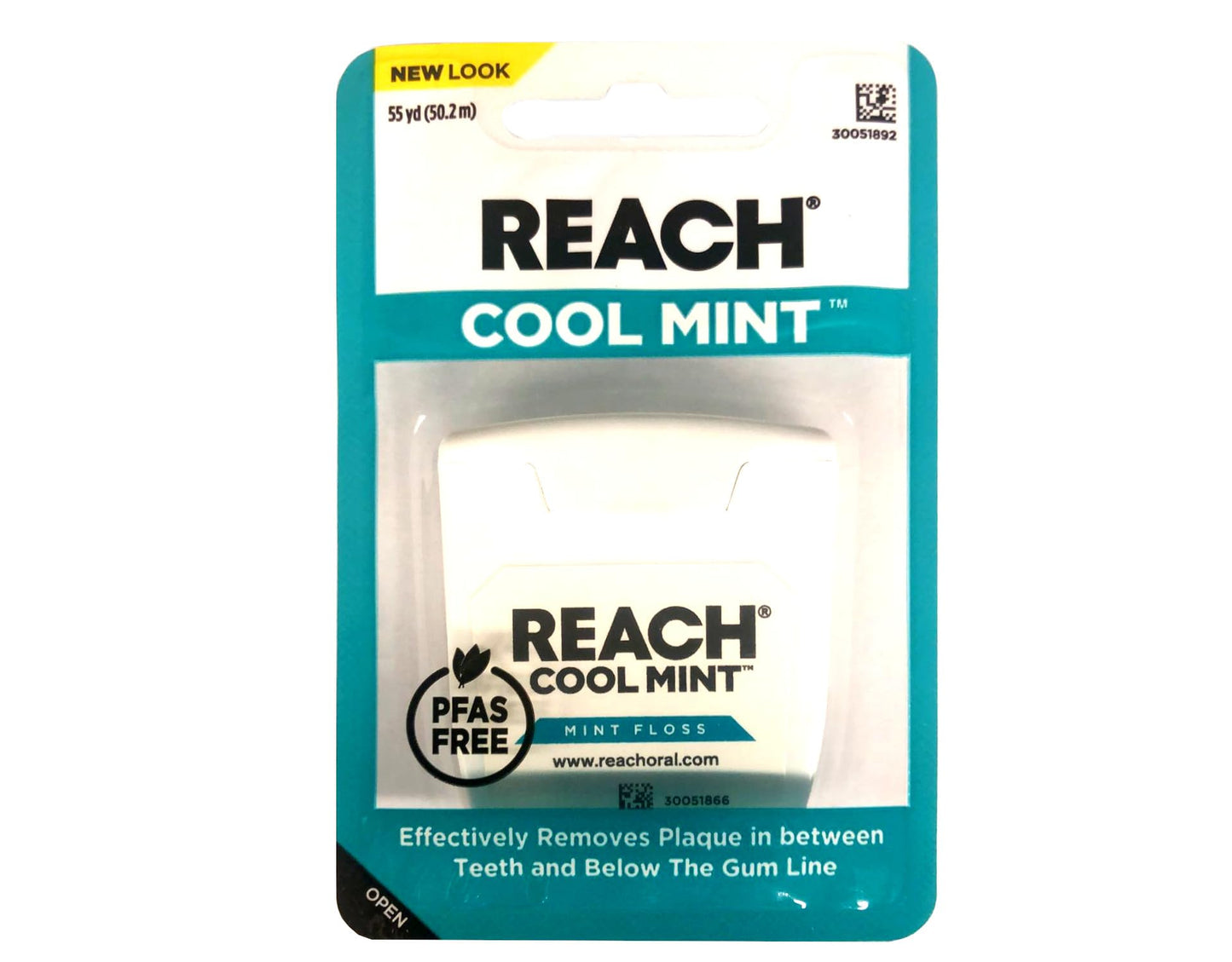REACH Dental Floss, Cool Mint, 6 Count | Mint Floss for Clean Between-Teeth