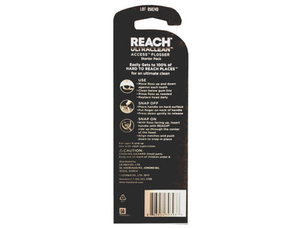 REACH Ultraclean Access Flosser Starter Pack - Durable Yarn Floss & Refills
