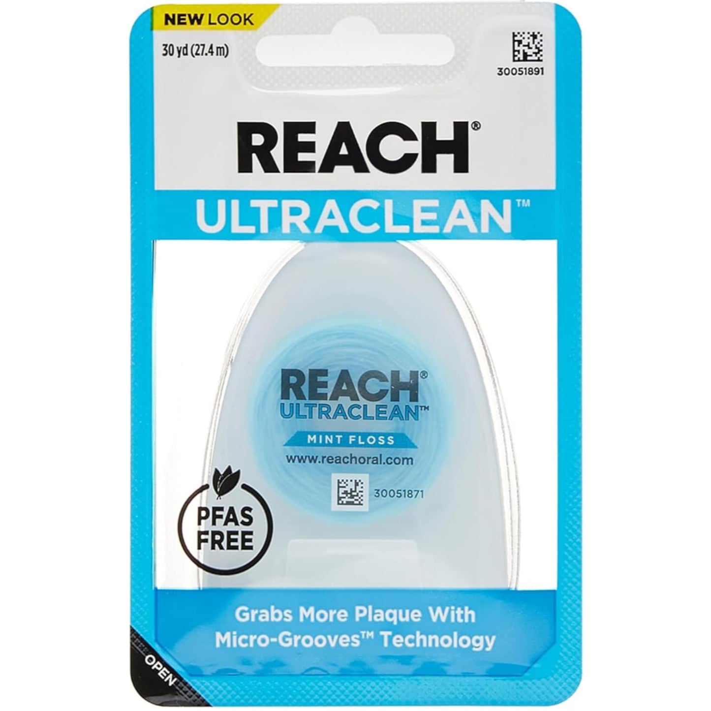 REACH Ultraclean Dental Floss – Mint-Flavored, 7-Pack (30 Yards Each)