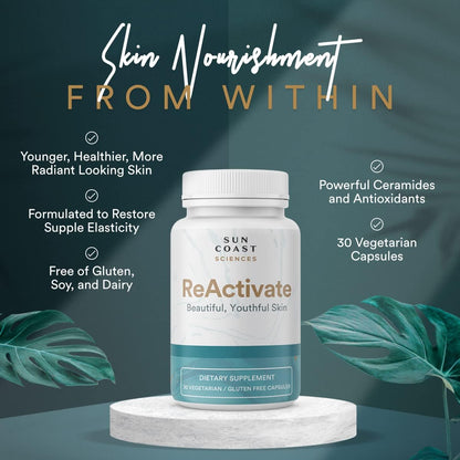 Vitalifi ReActivate Skin Health Formula by Dr. Rosenberg – 30 Count (Pack of 3)